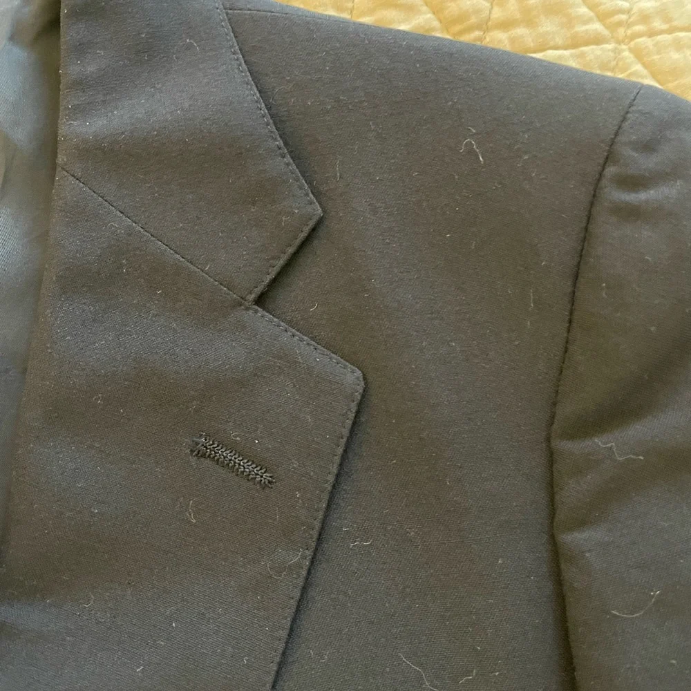 CHAPS RALPH LAUREN 1/4 Lined The Iconic Navy Wool Vintage Sport Jacket Size 40 L